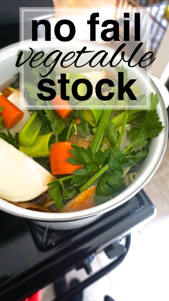 No Fail Homemade Vegetable Stock