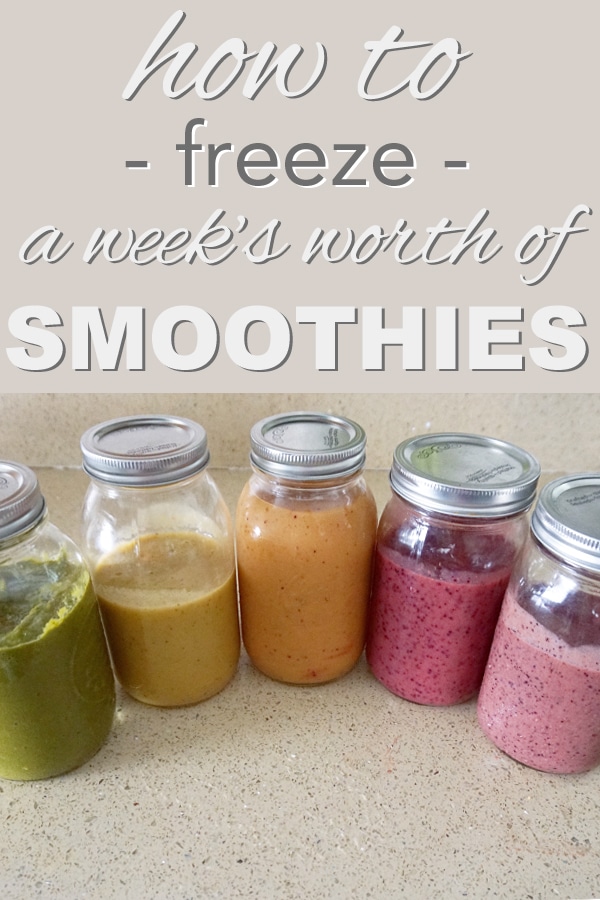 Freezing Smoothies - Going Zero Waste