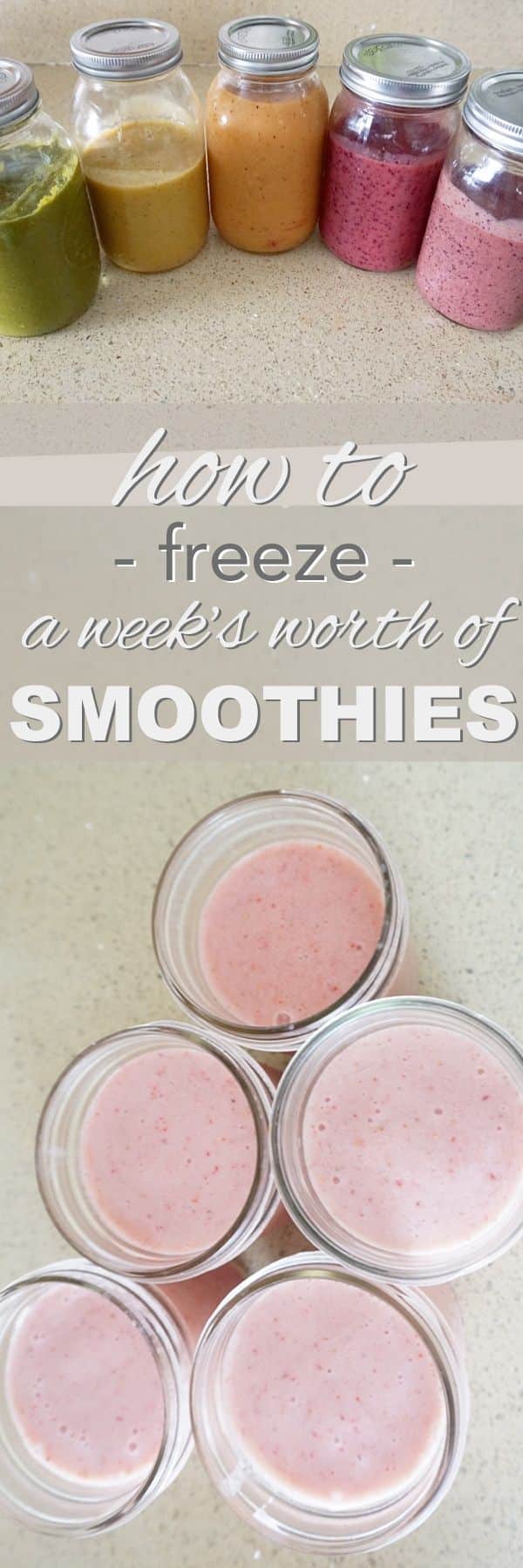 freezing smoothies