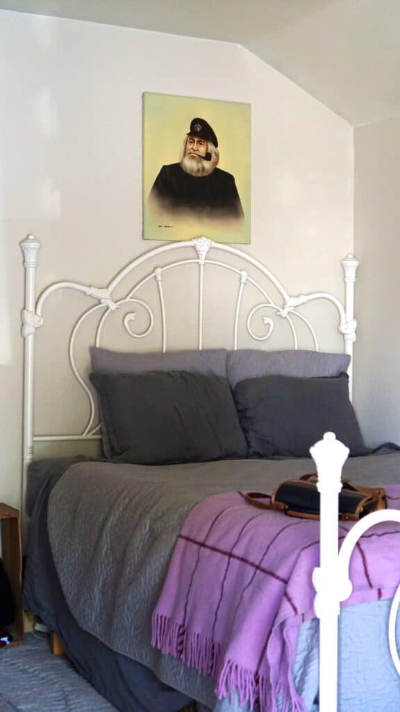 Organic sheets on a bed in an organic home.