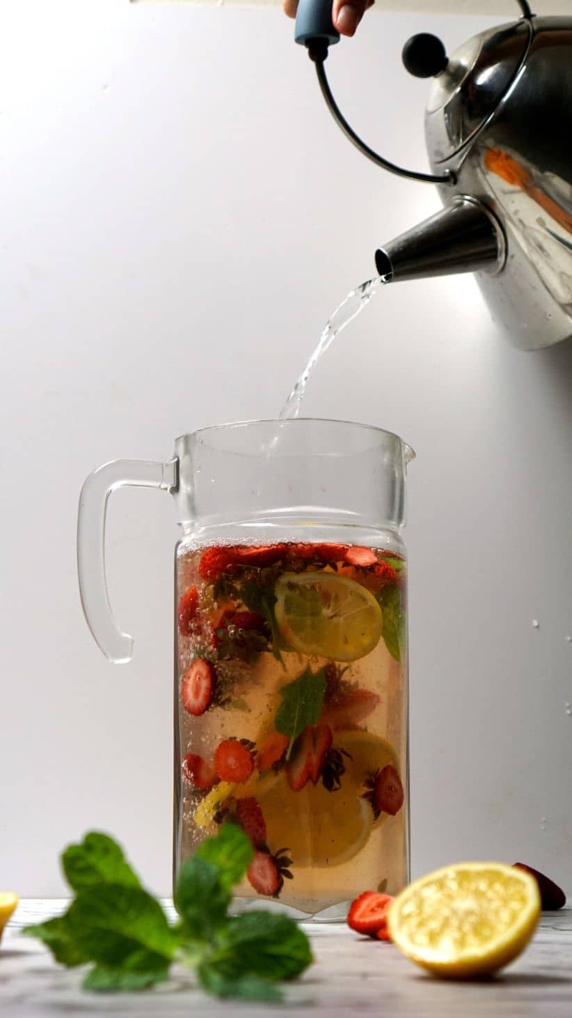 Strawberry Infused Water - Going Zero Waste