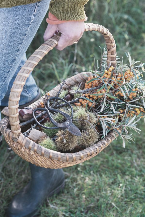 A photo of a foraging basket for present ideas that are experiences