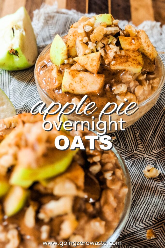 apple pie oatmeal in bowls