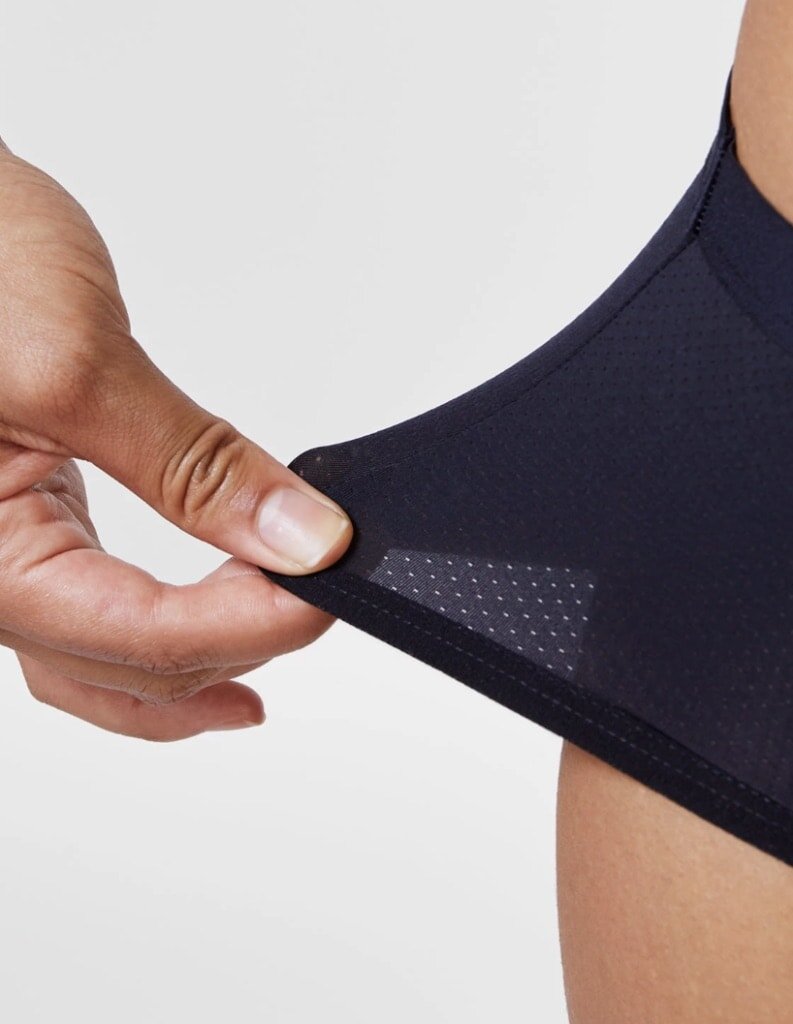 person wearing thinx air style panties