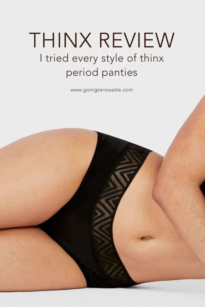 person with thinx period underwear