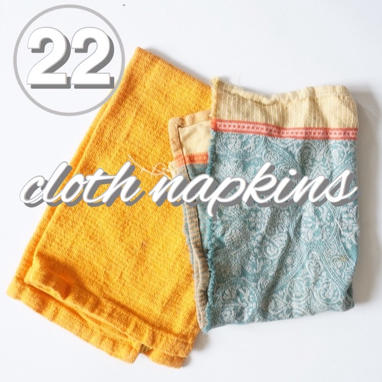 Zero Waste Challenge Day 22: Cloth Napkins