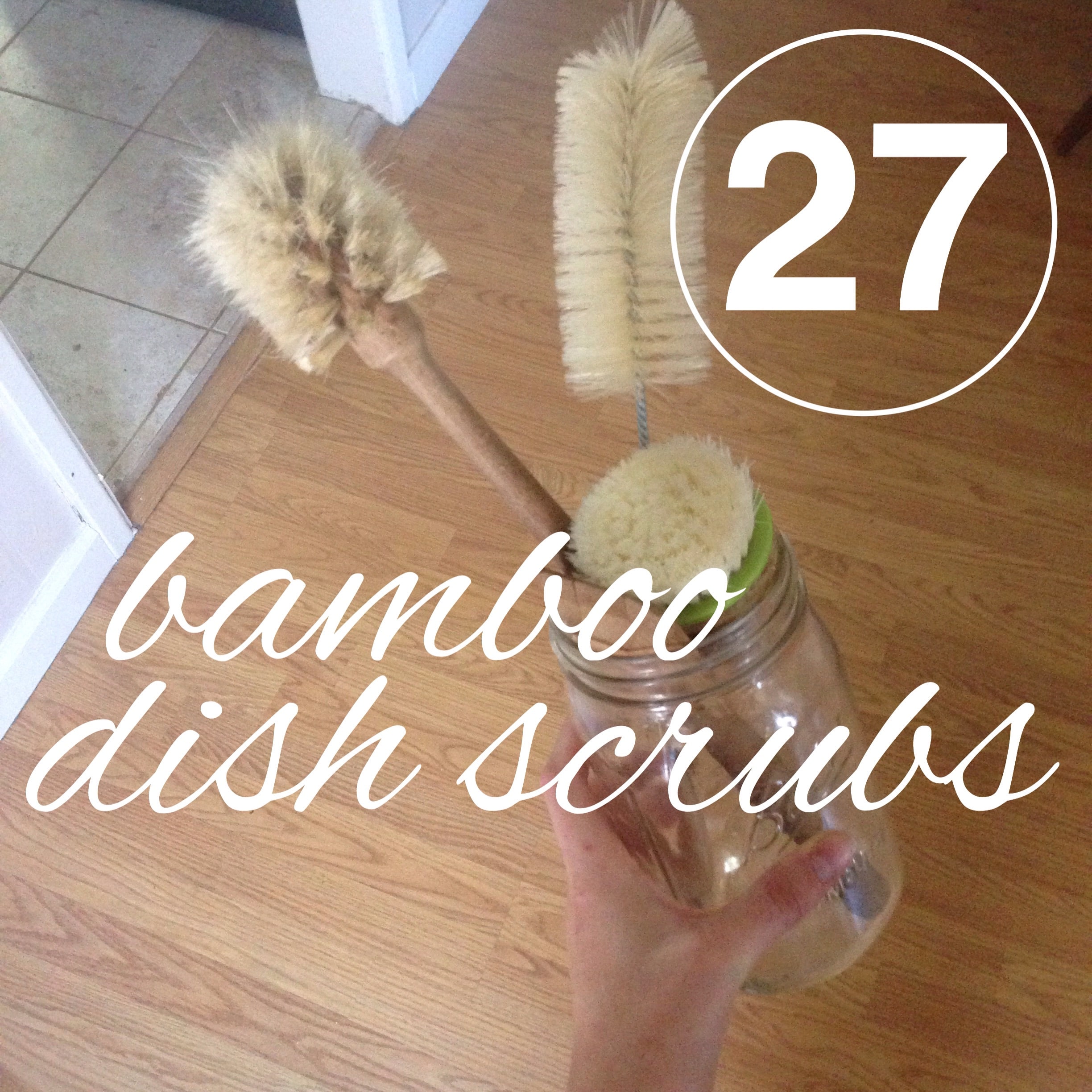 Bamboo Dishwashing Brush Going Zero Waste