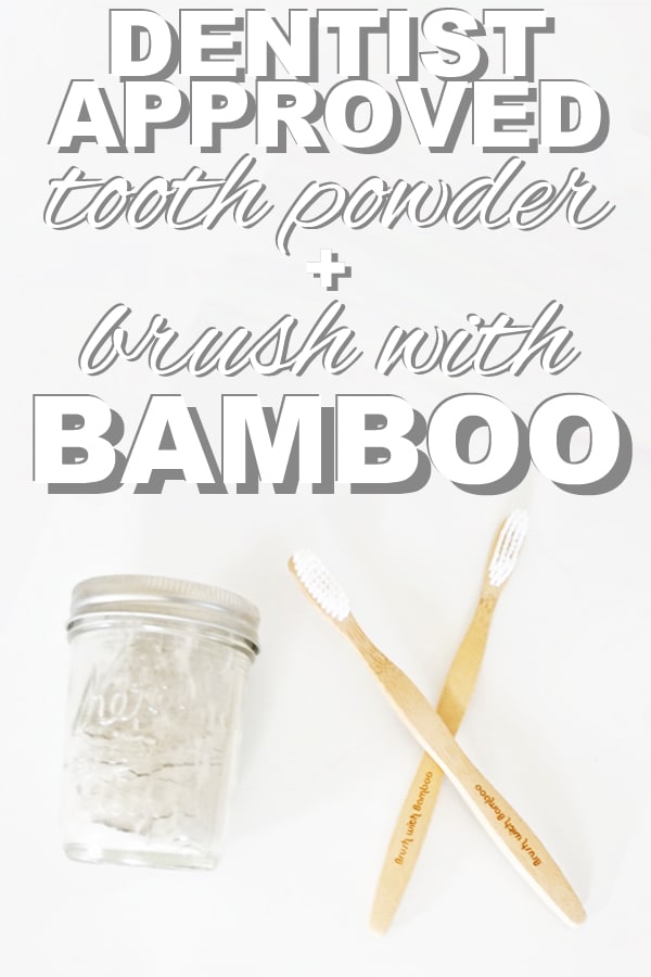 Dentist Approved Tooth Powder + Brush With Bamboo