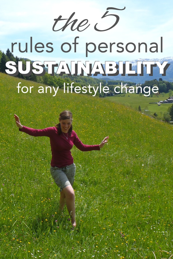 The Five Rules of Personal Sustainability