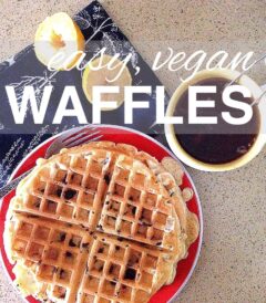 Easy Vegan Waffles