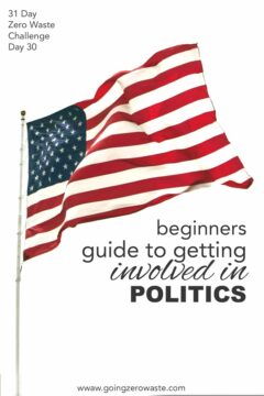 Beginners Guide to Getting Politically Involved - Day 30 of the Zero Waste Challenge