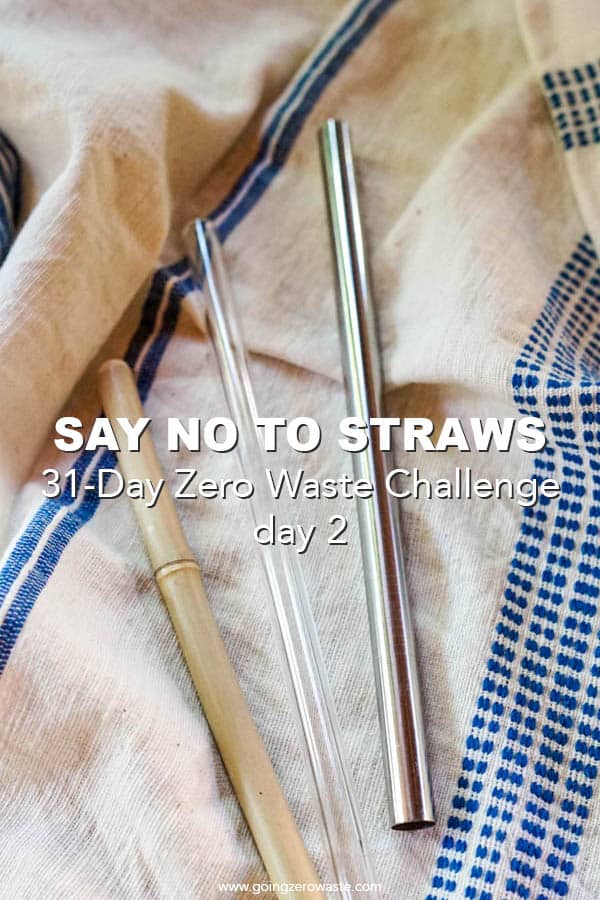 Say No To Straws – Day 2 of the Zero Waste Challenge