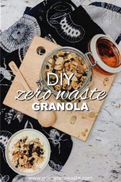 DIY, Zero Waste Granola with Dried Blueberries