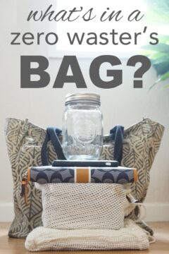 what's in a zero waster's bag