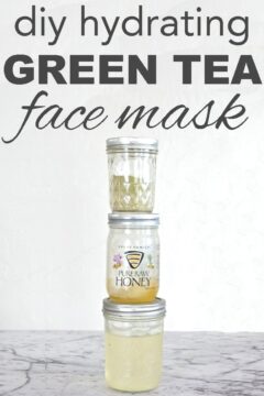 DIY hydrating green tea face mask