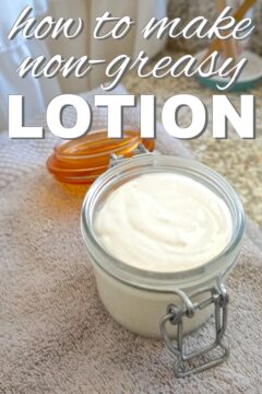how to make non-greasy lotion