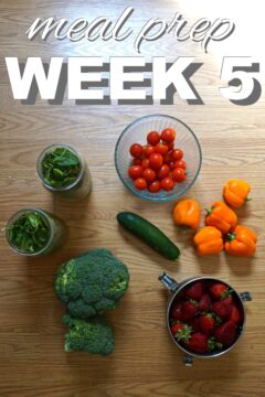 zero waste meal prep week 5