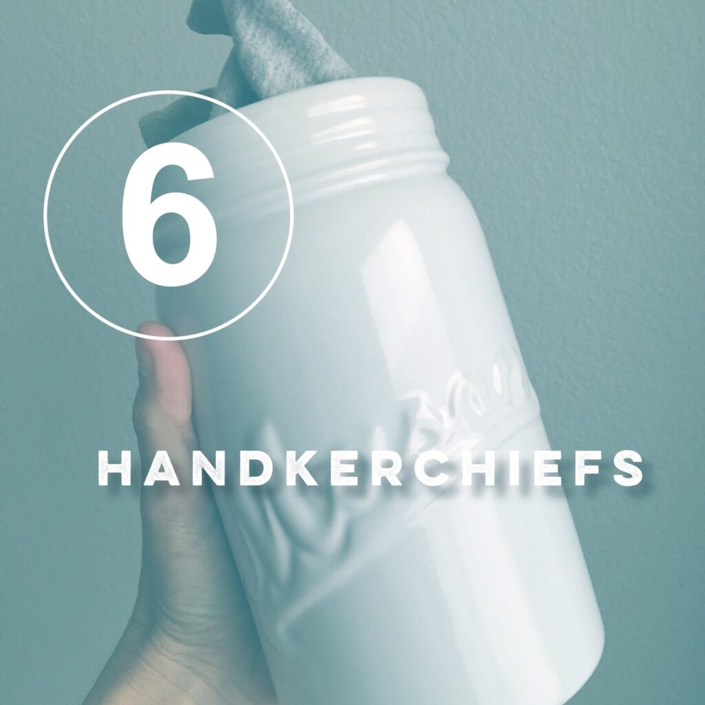 Zero Waste Challenge Day 6: Handkerchiefs