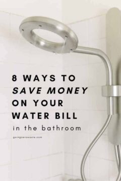 8 ways to save money on your water bill