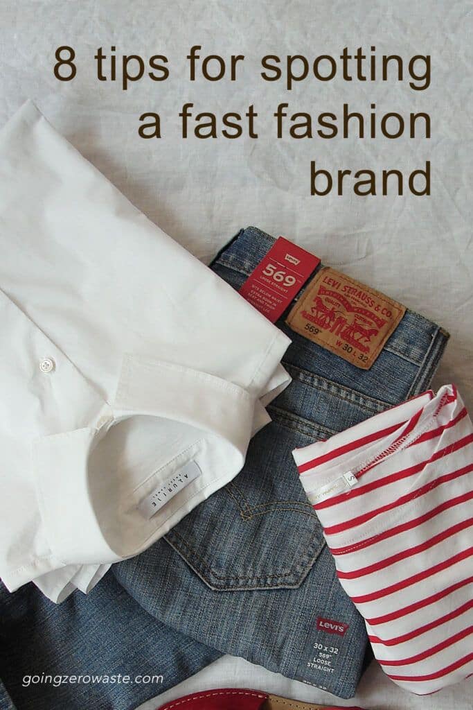titled image (and shown): 8 tips for spotting a fast fashion brand