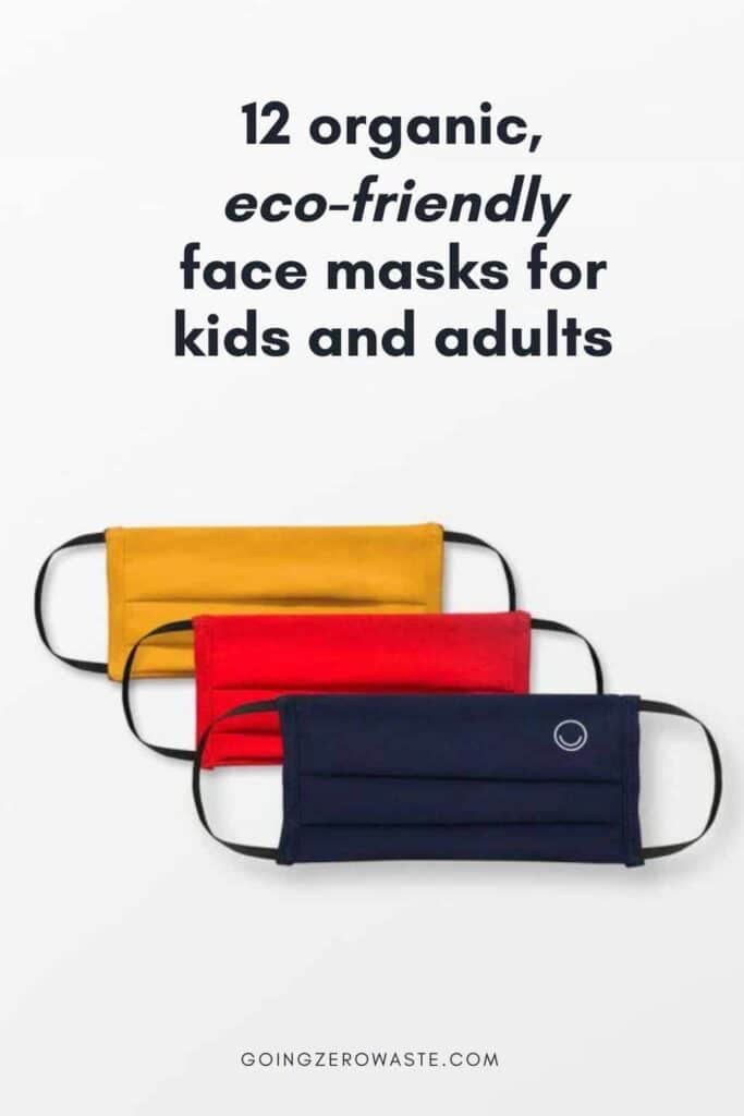 titled image (and shown): 12 organic, eco-friendly face masks for kids and adults