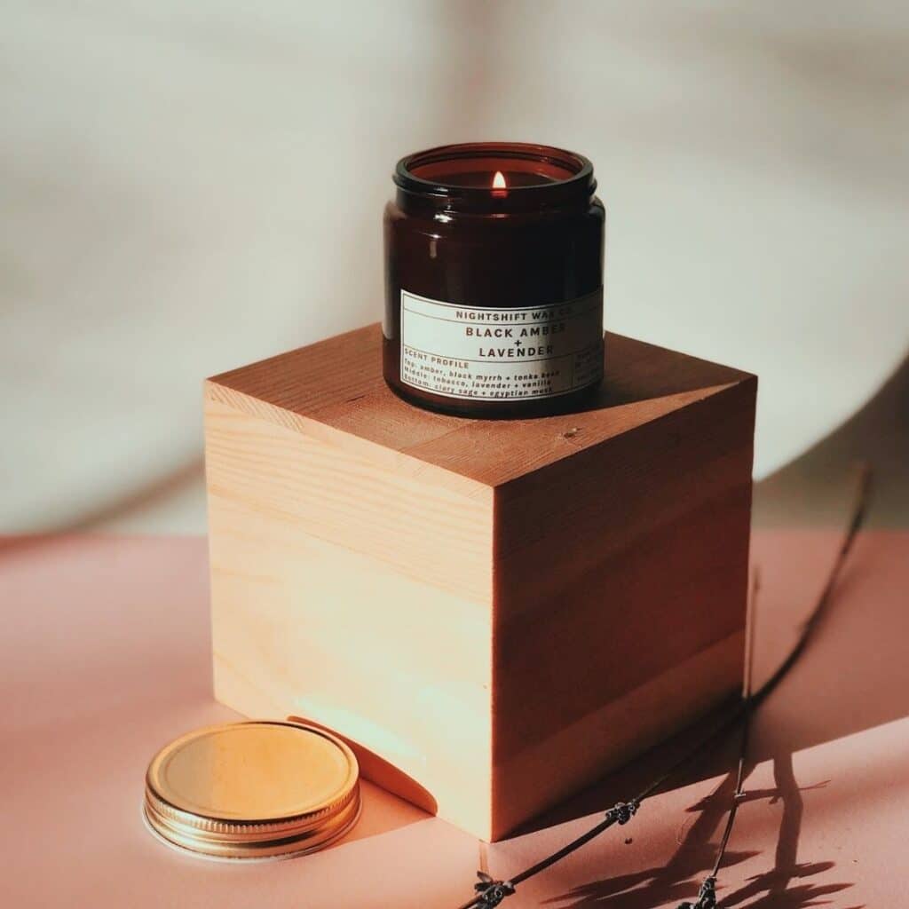 nightshift wax co eco-friendly, zero waste, non-toxic candles in pretty jars