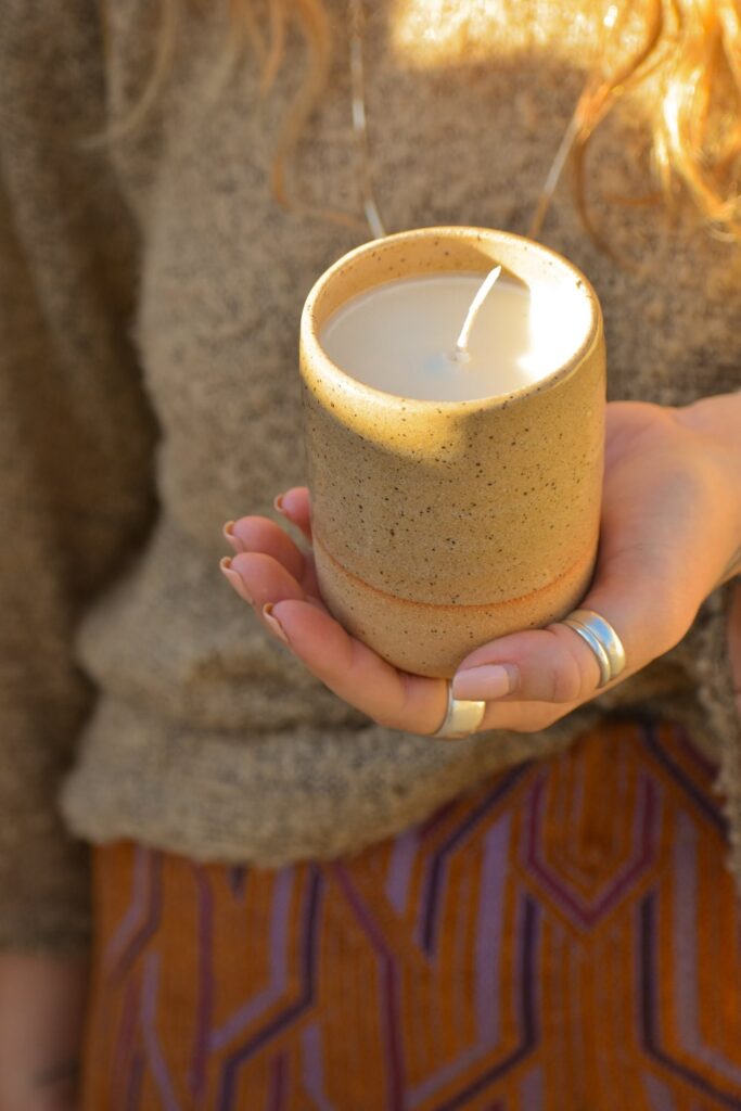 ebb and flow candles eco-friendly, zero waste, non-toxic candles in pretty jars