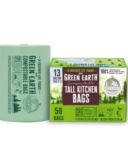 green earth compostable waste bags