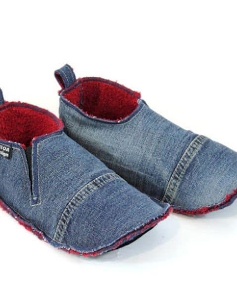 denim house slippers