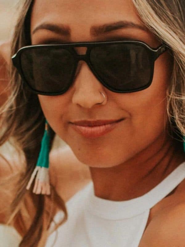 woman wearing proof eyewear sunglasses