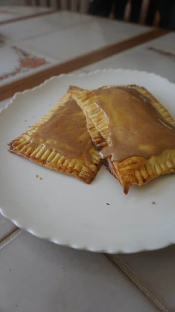 Breakfast pastries with homemade toaster strudel icing