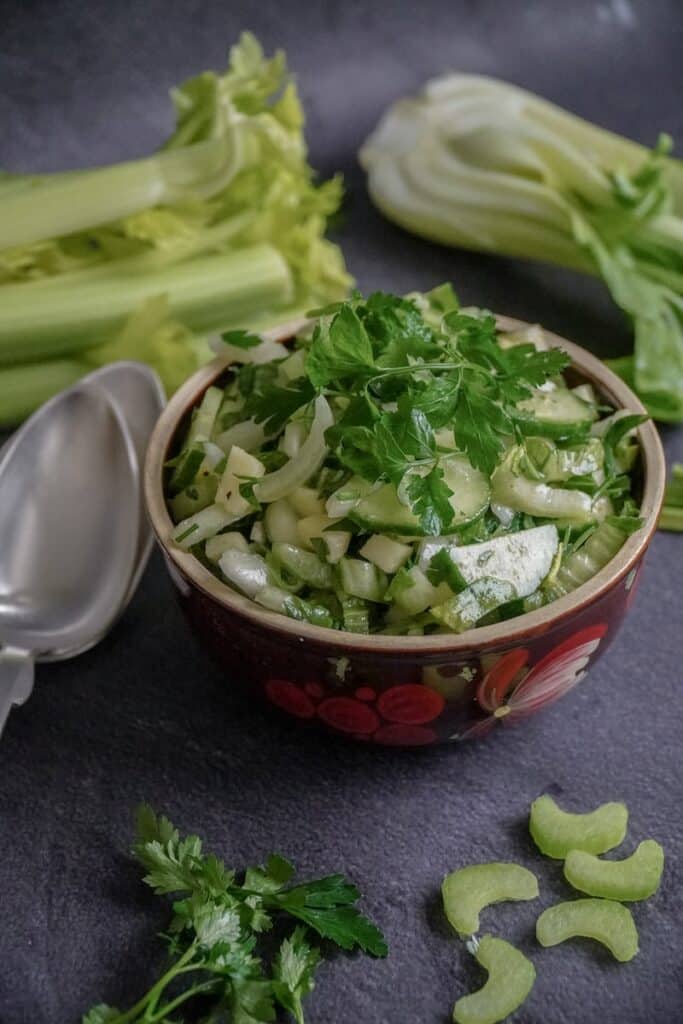 celery in just 1 of many recipes with celery