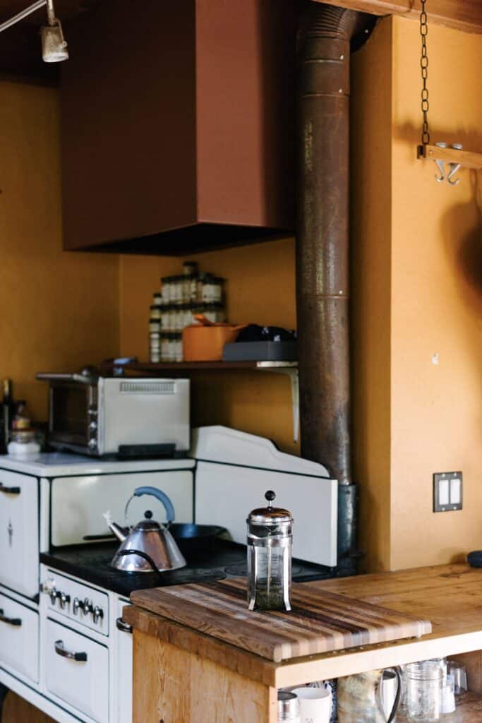 A kitchen countertop featuring items from this kitchen essentials list.
