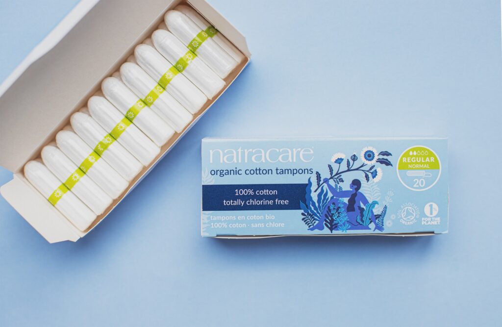 photo of Natracare, one of the featured brands of natural tampons.