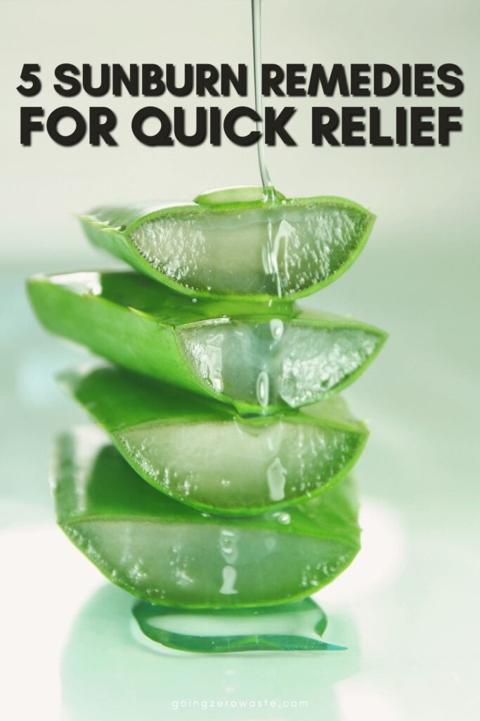 DIY Sunburn Relief - Aloe Ice Cubes