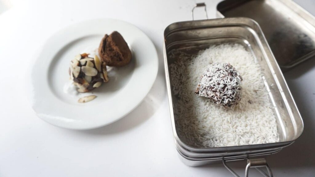 Vegan dinner for two - dessert